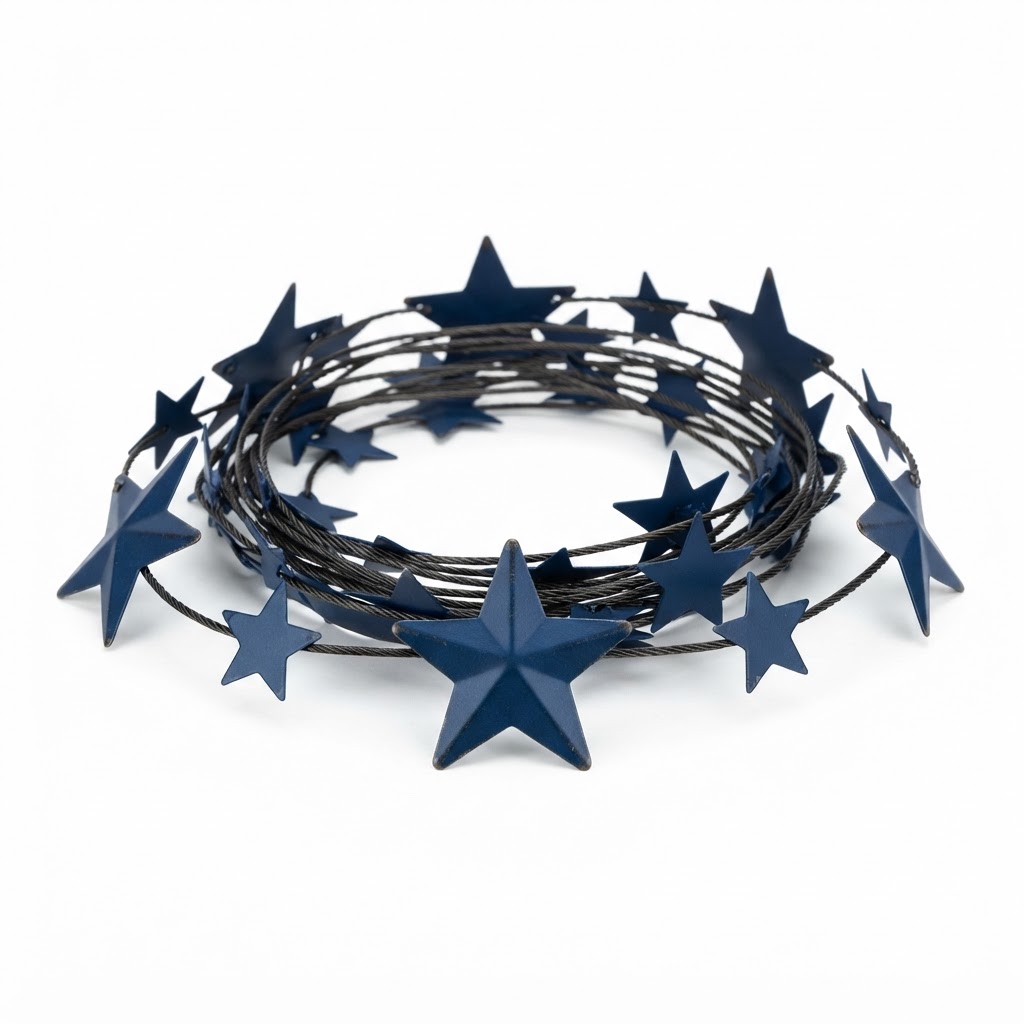 Blue Star Garland