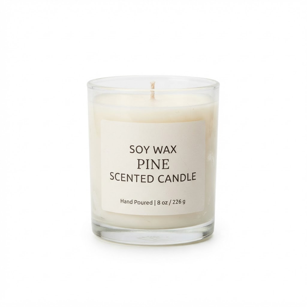 Soy Wax Pine Scented Candle