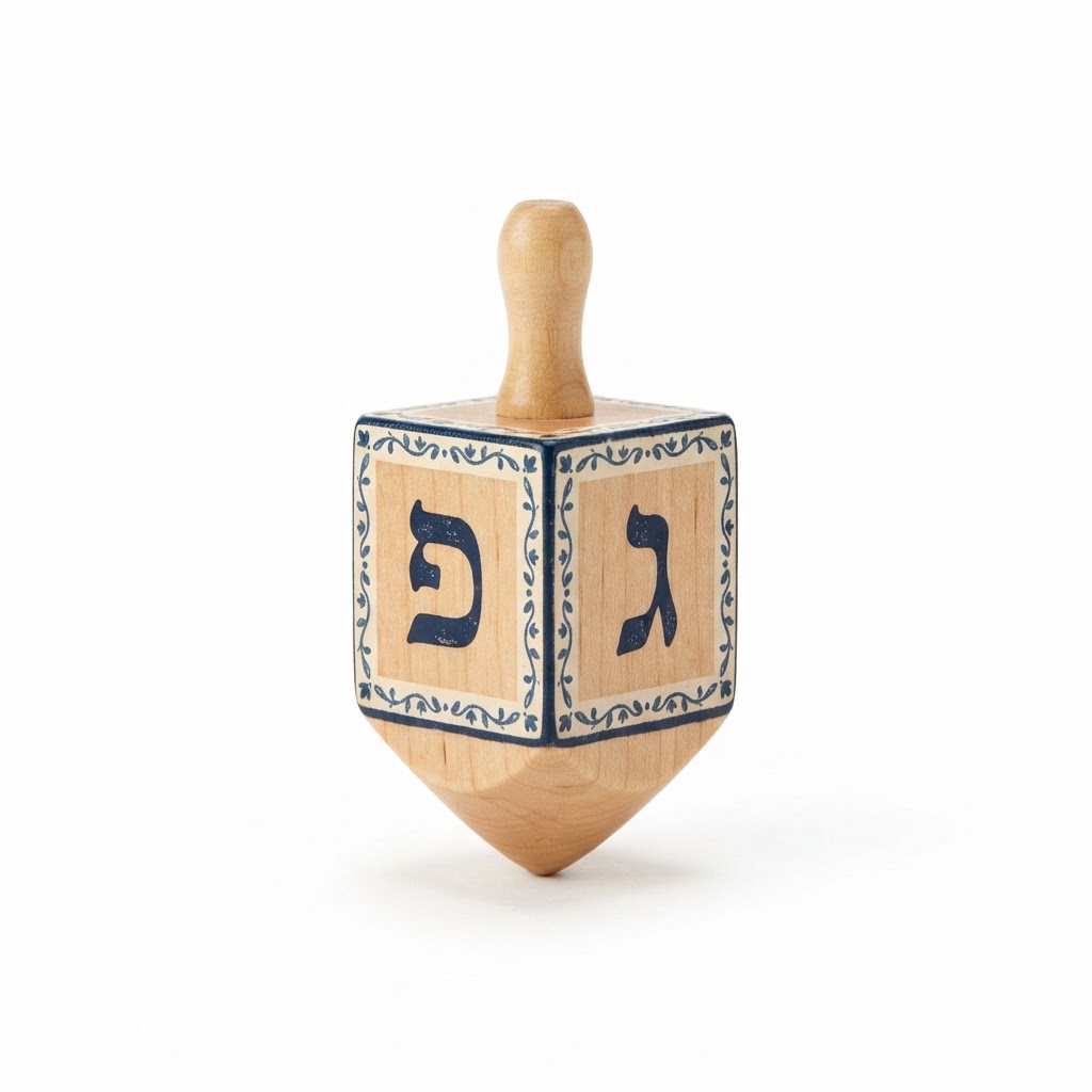 Wooden Dreidel Table Accents