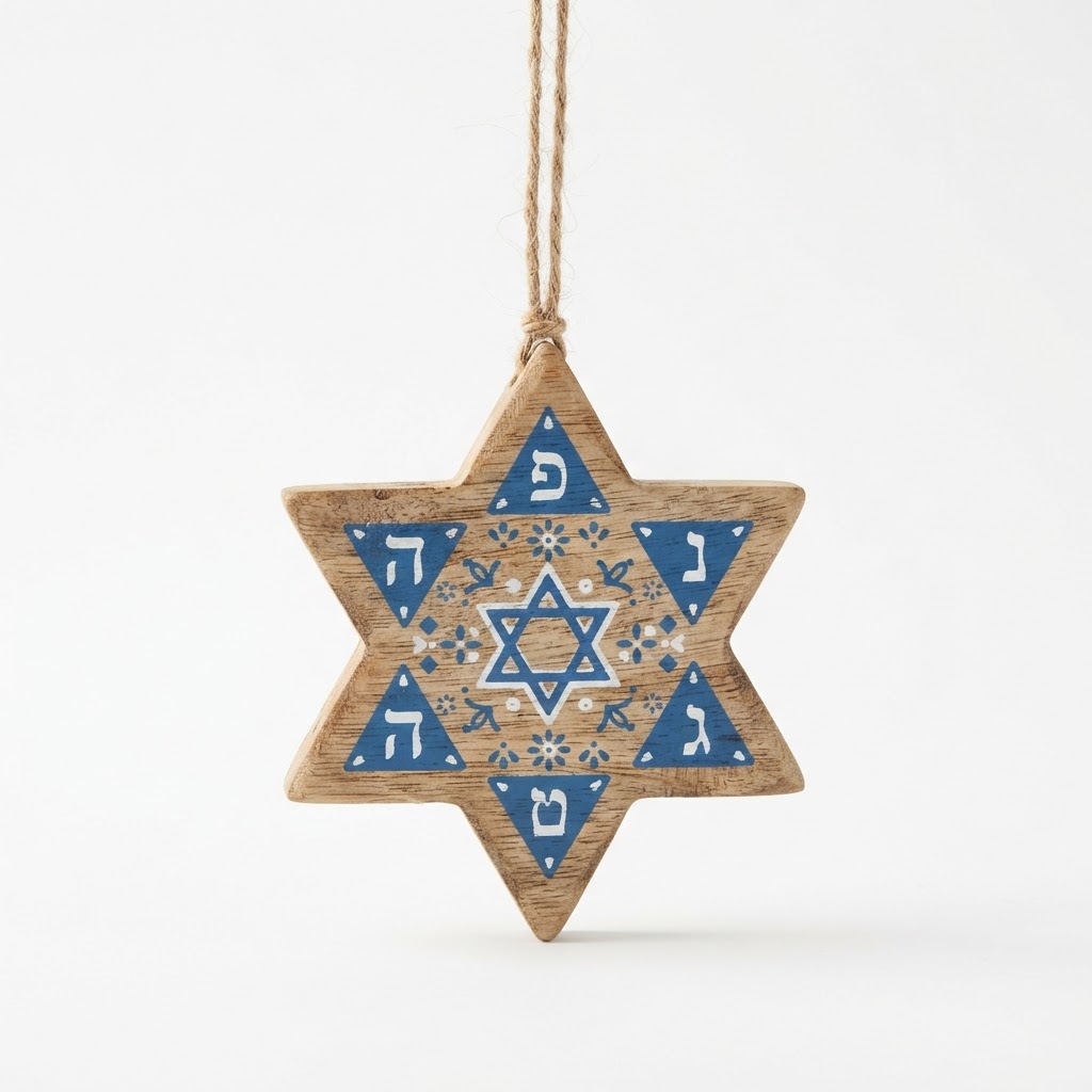 Hanukkah Star Hanging Ornaments