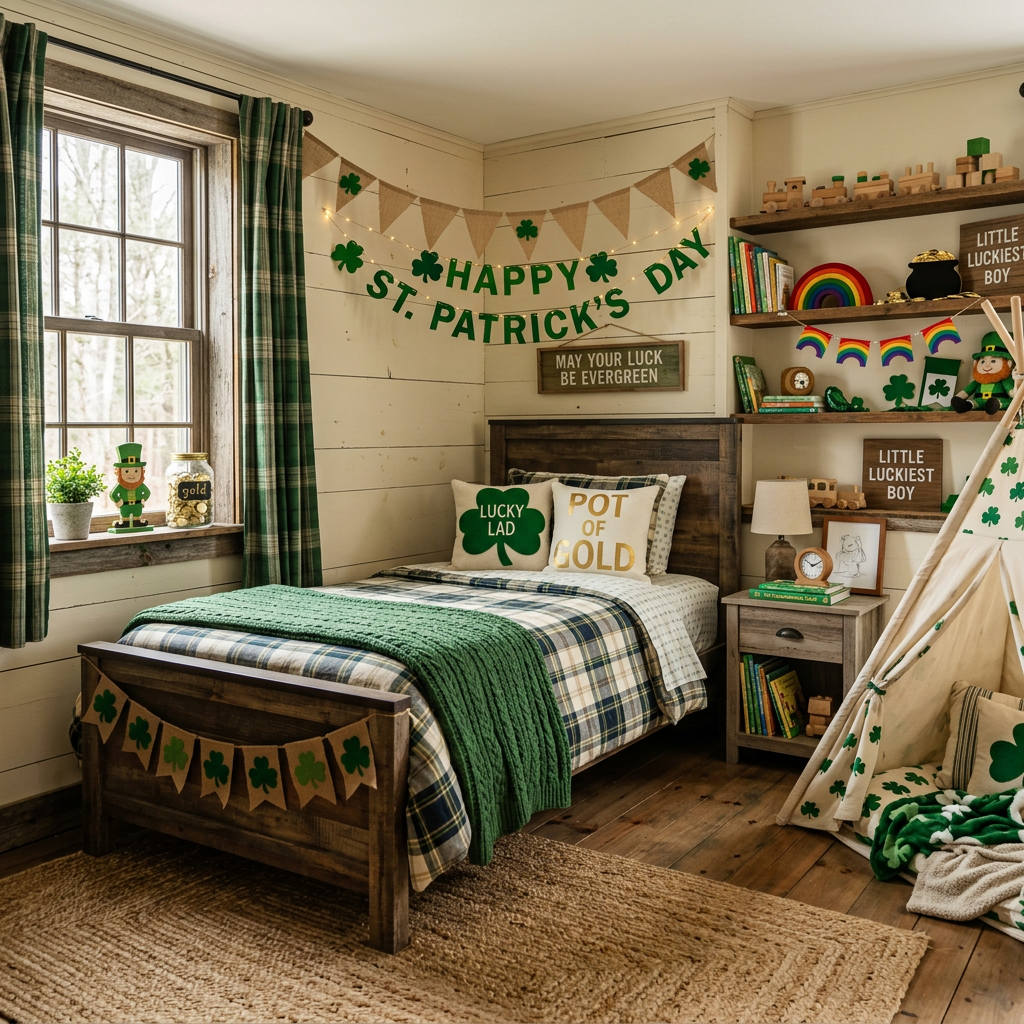 Rustic St. Patrick's Day Child Bedroom (Boy)