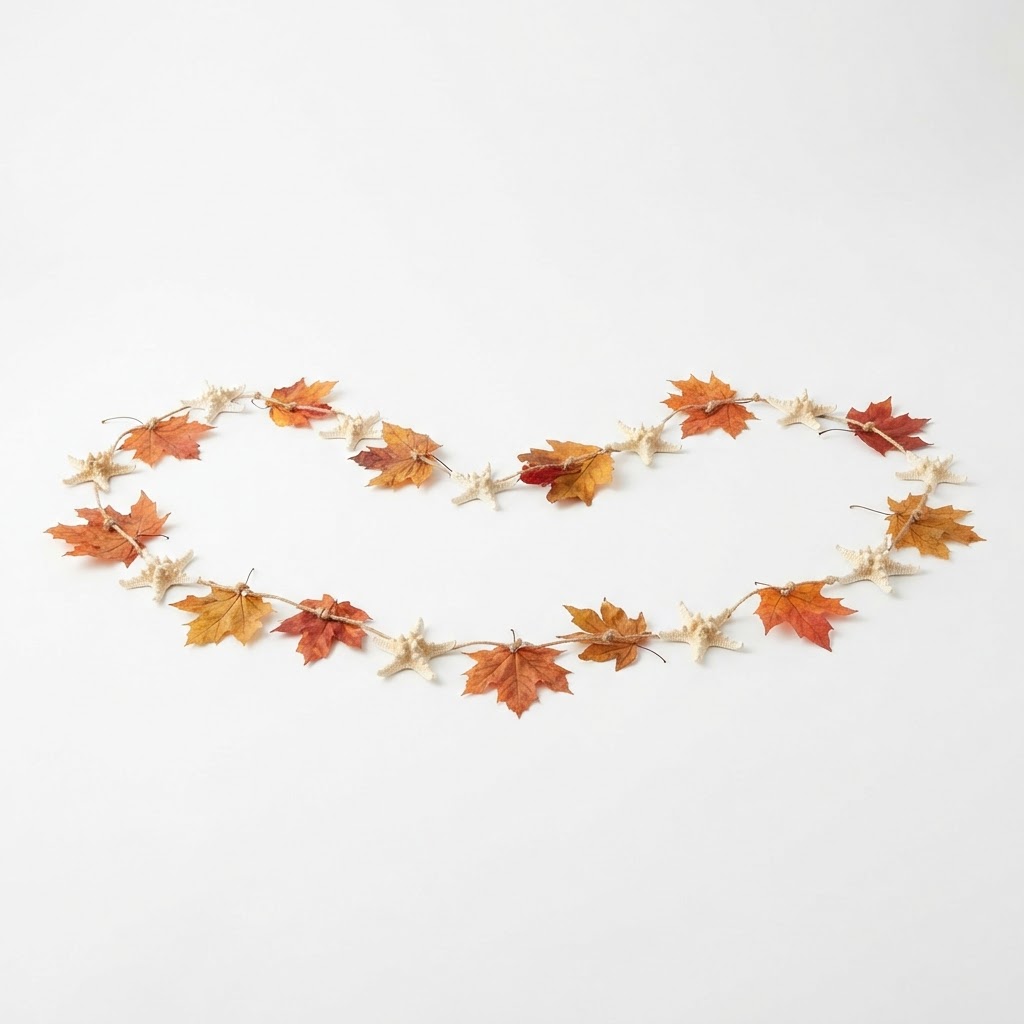 Autumn Leaf and Starfish Garland