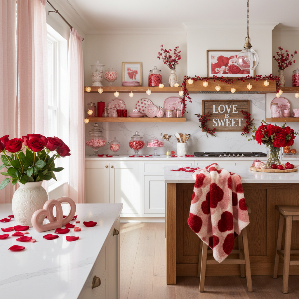 Transitional Valentine's Day Kitchen