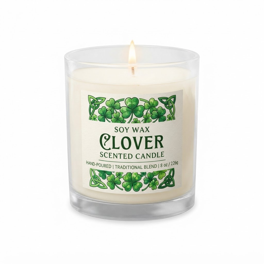 Soy Wax Clover Scented Candle