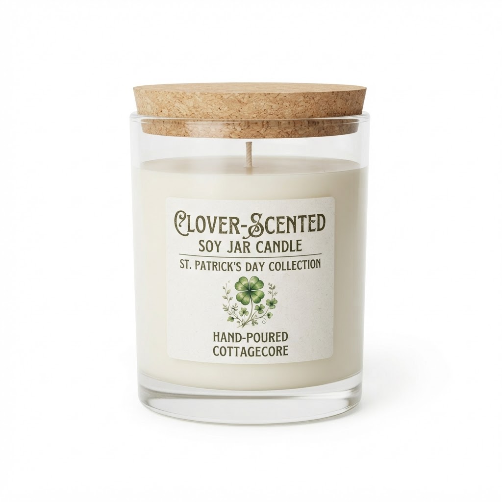 core Clover-Scented Soy Jar Candle