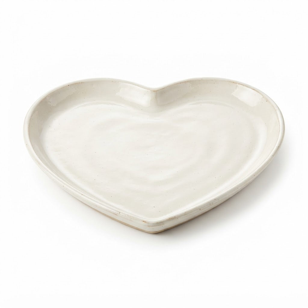 core Heart Shape Ceramic Serving Platter