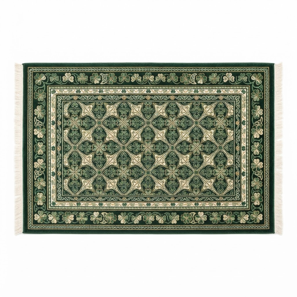 Clover Patterned Area Rug