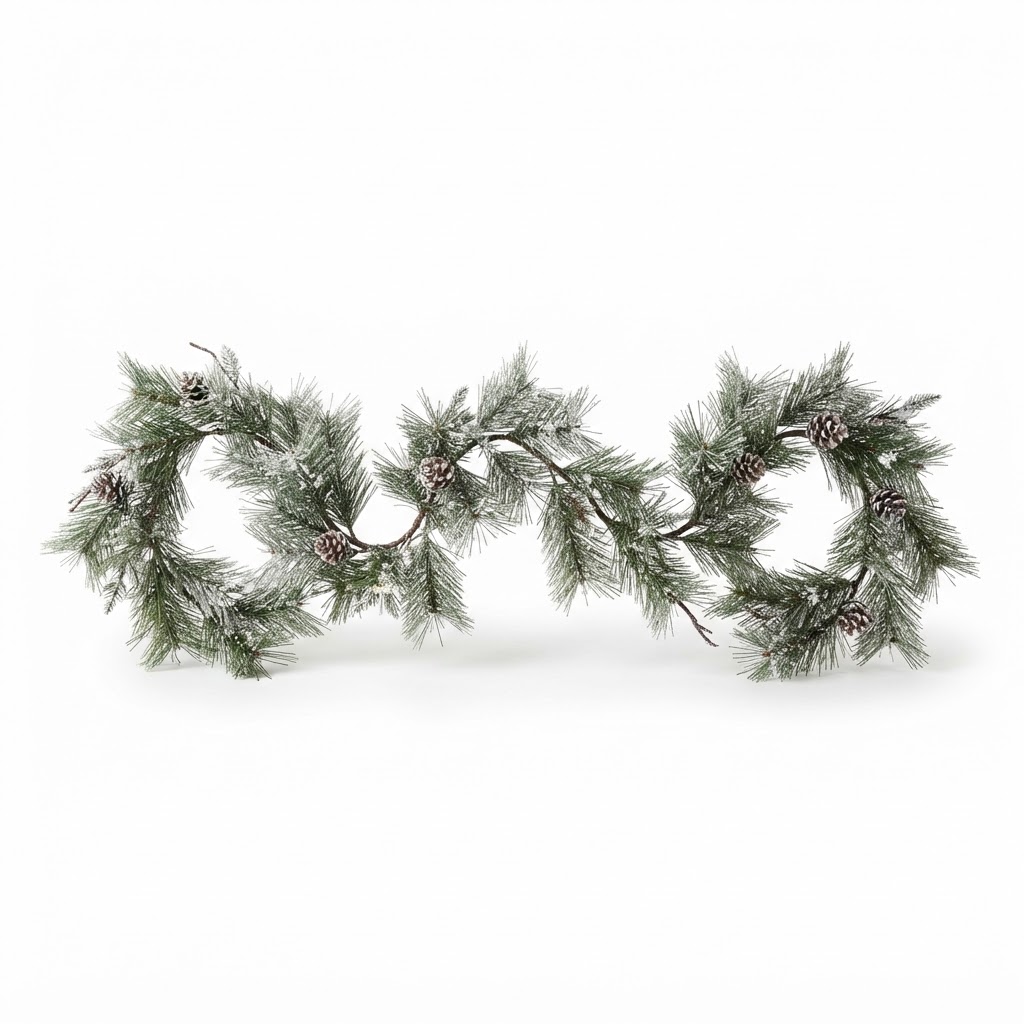 Pine Needle Frosted Garland