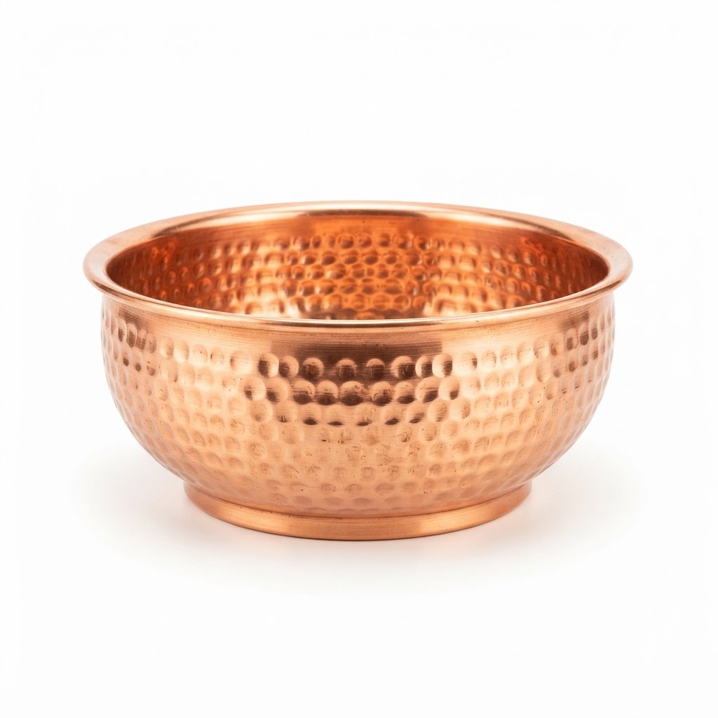 Hammered Copper Decorative Bowl