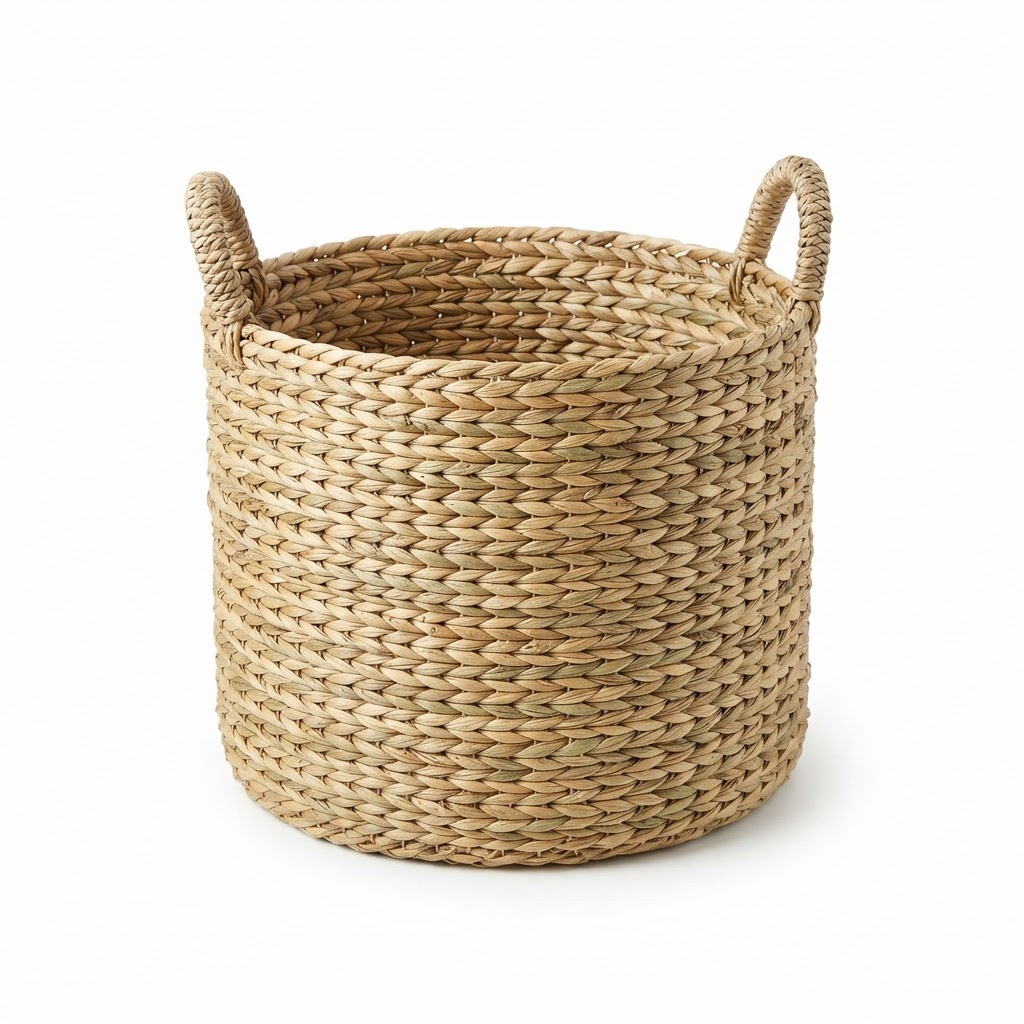 Hand-Woven Seagrass Storage Basket