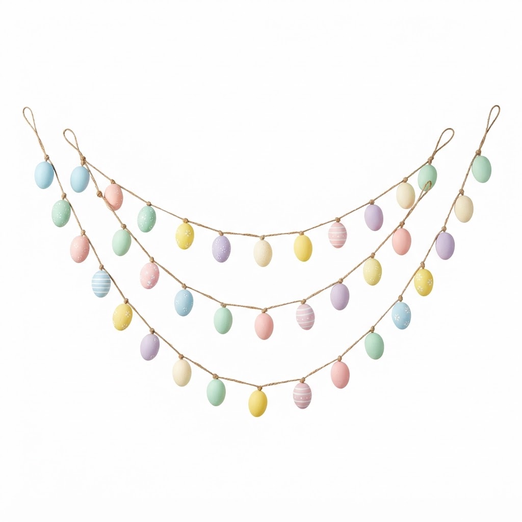 Pastel Egg Garland