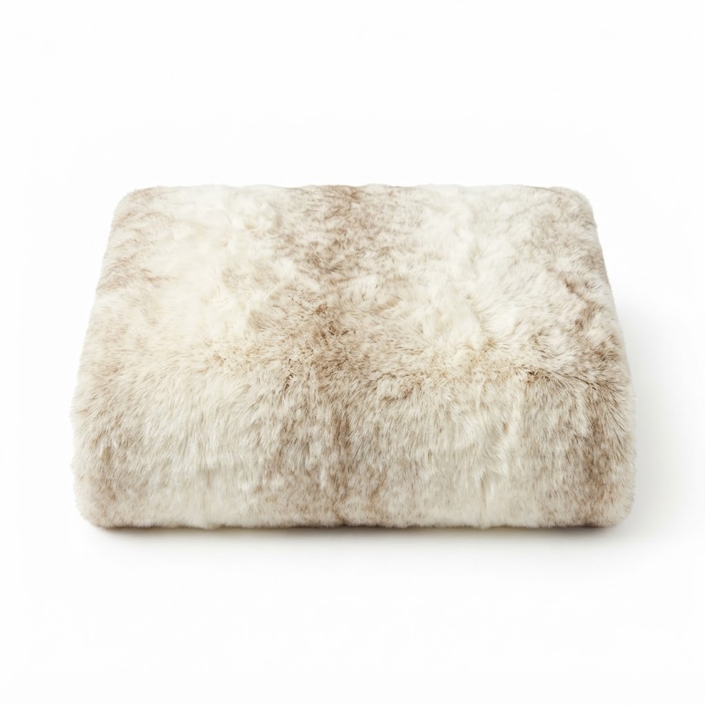 Wool Faux Fur Throw
