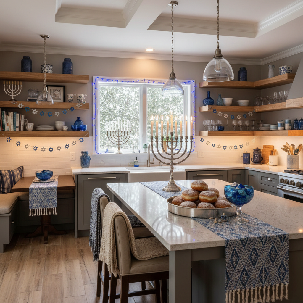 Transitional Hanukkah Kitchen