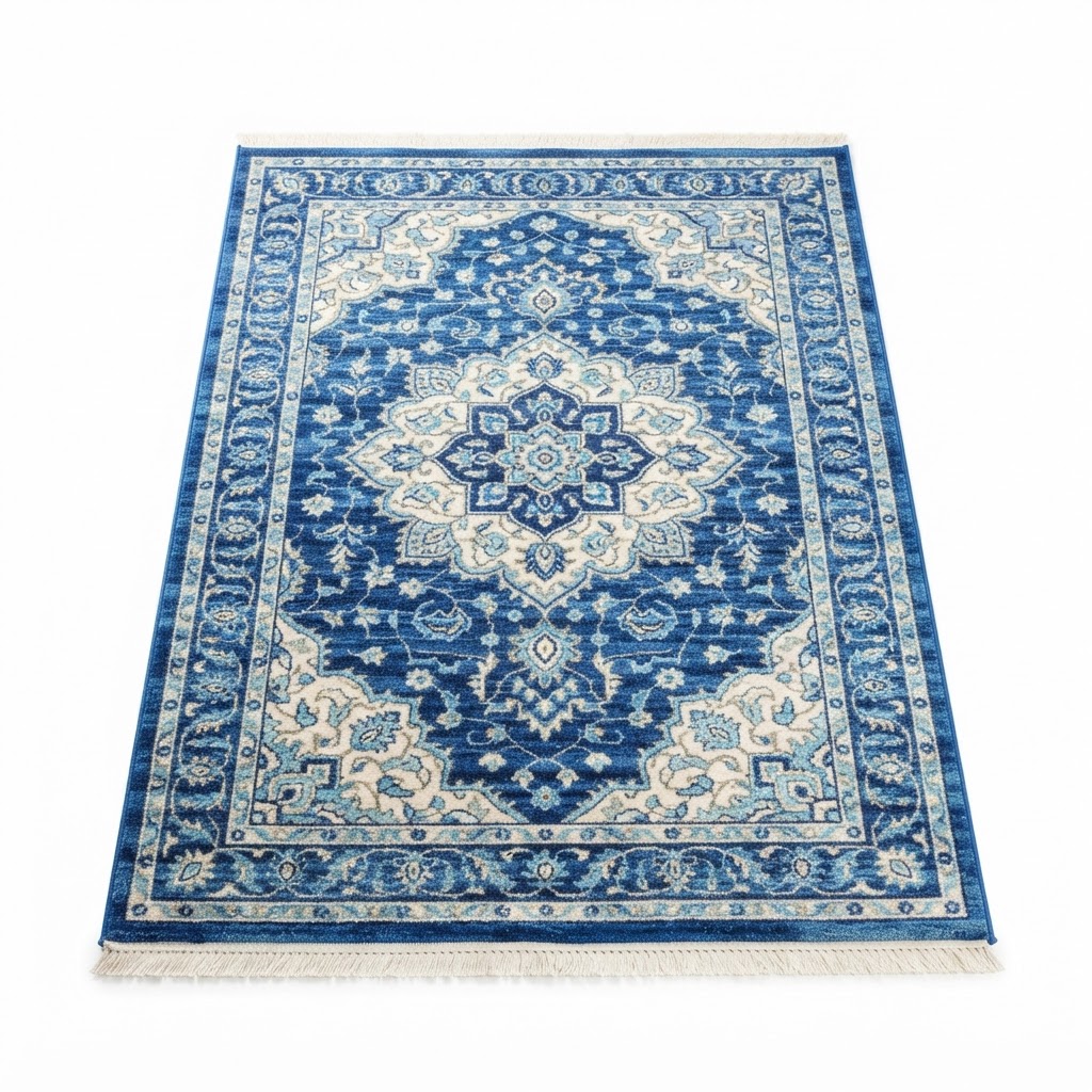 core Blue Medallion Area Rug