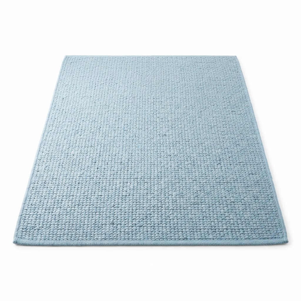 Soft Blue Jute Area Rug