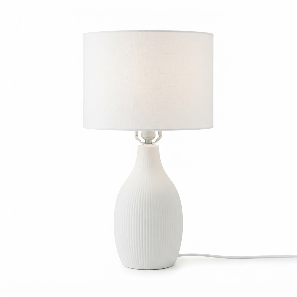 White Ceramic Table Lamp