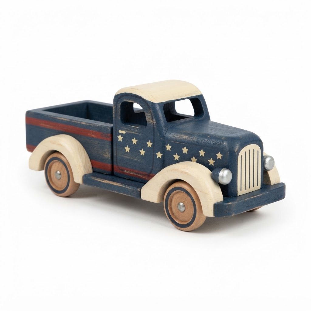 core Painted Wooden Toy Truck