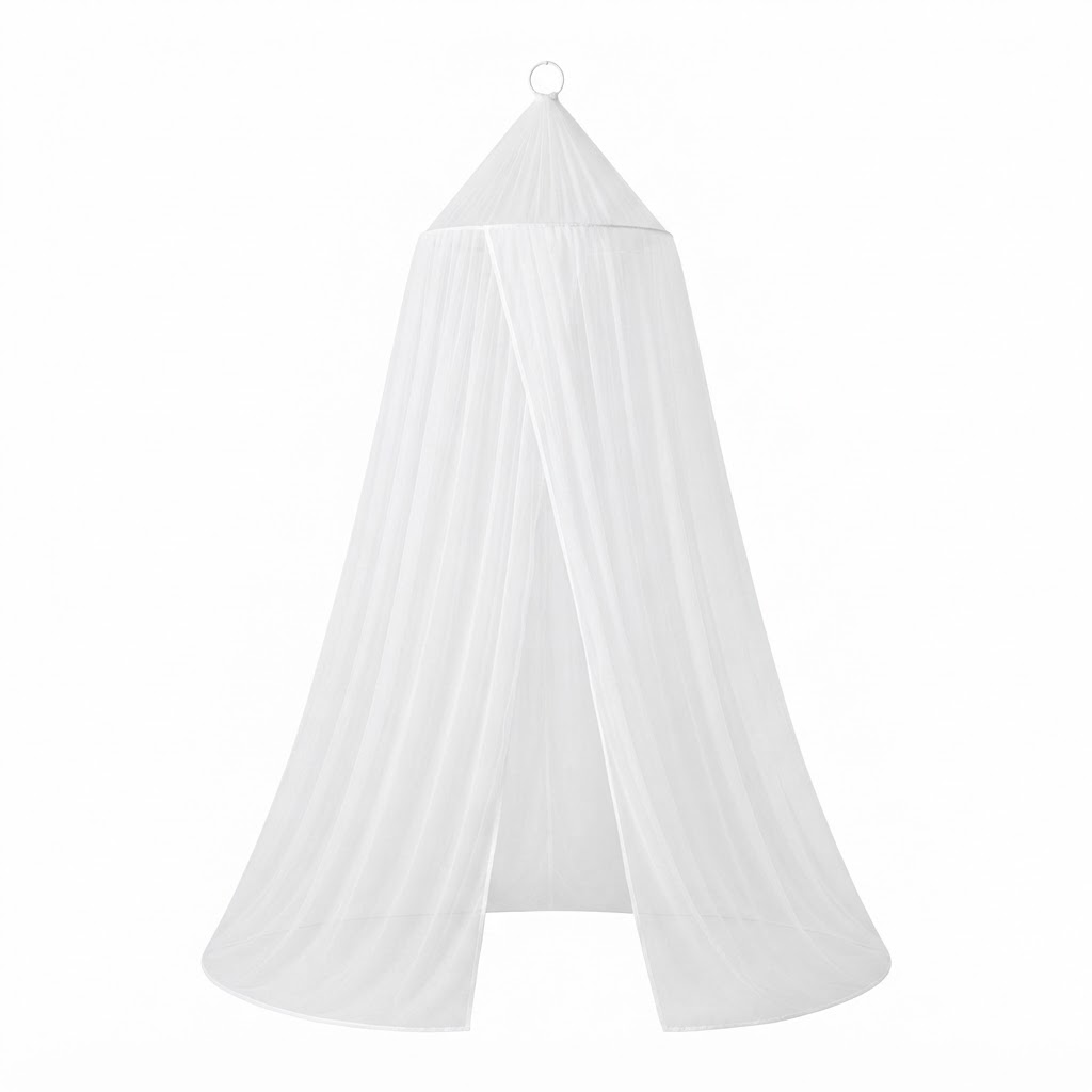 White Sheer Bed Canopy