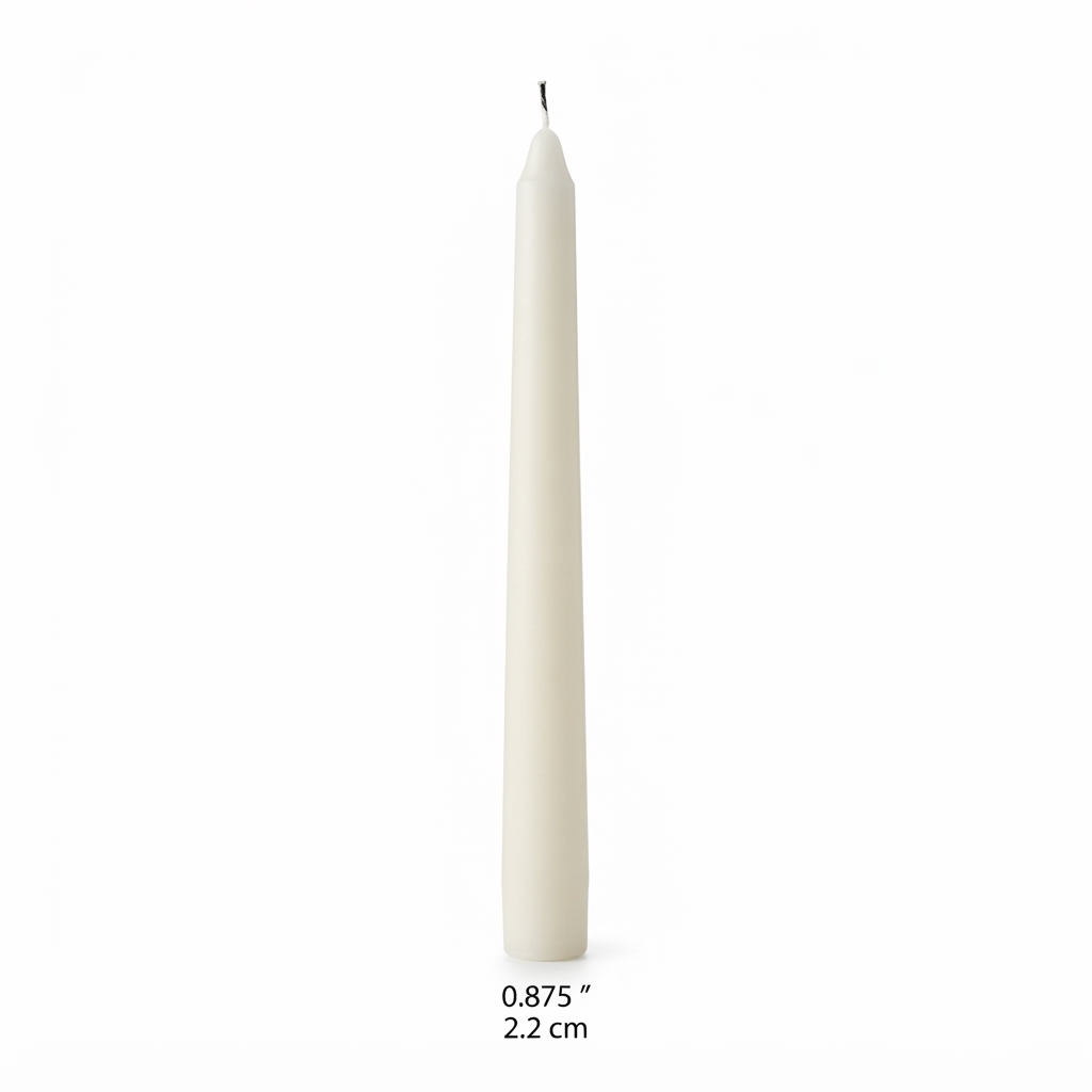 Transitional White Taper Candles