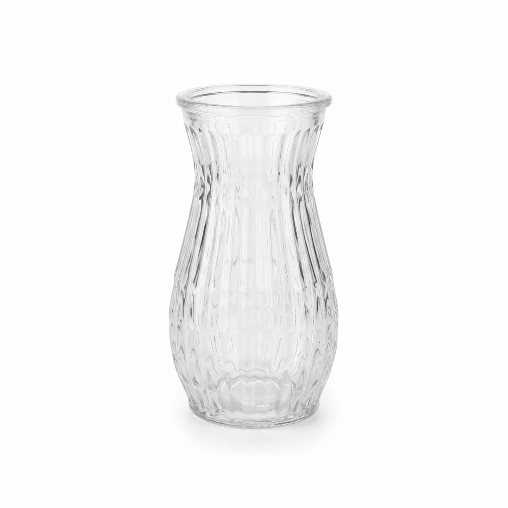 Clear Glass Flower Vase