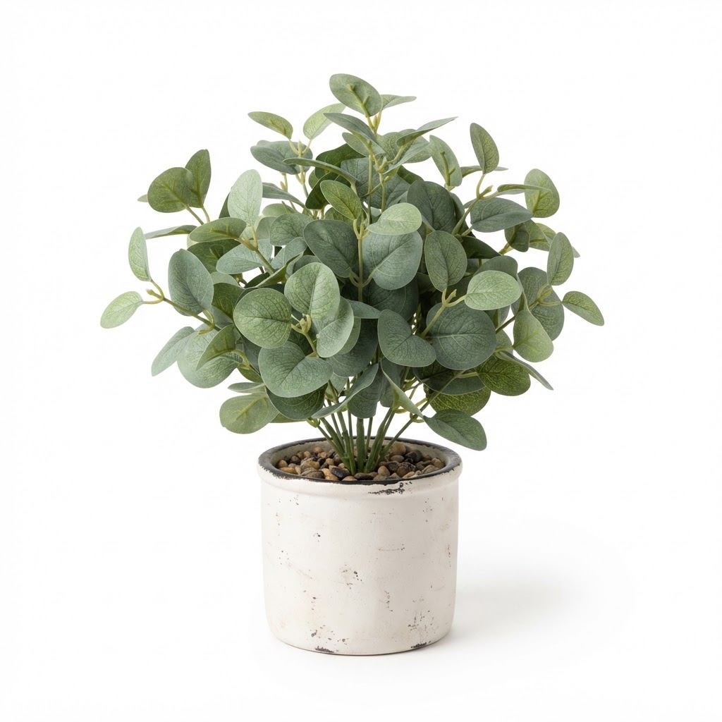 Artificial Potted Eucalyptus Tabletop Plant