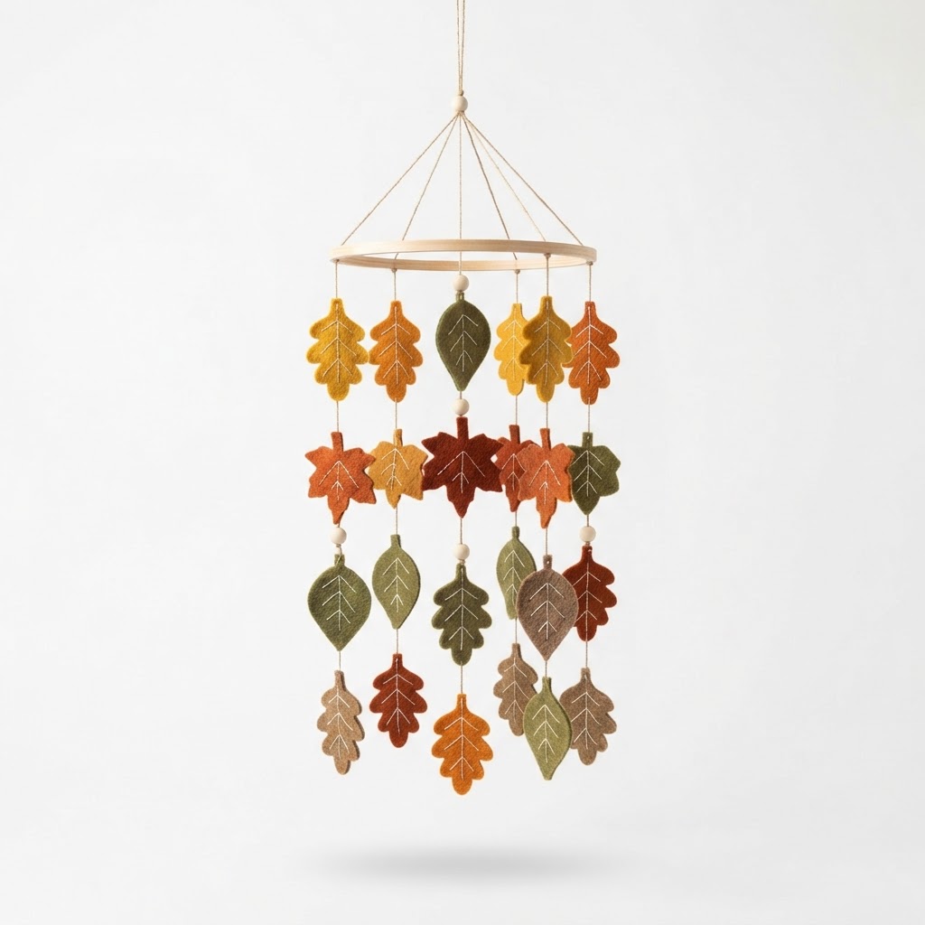 Felt Fall Leaf Nursery Mobile
