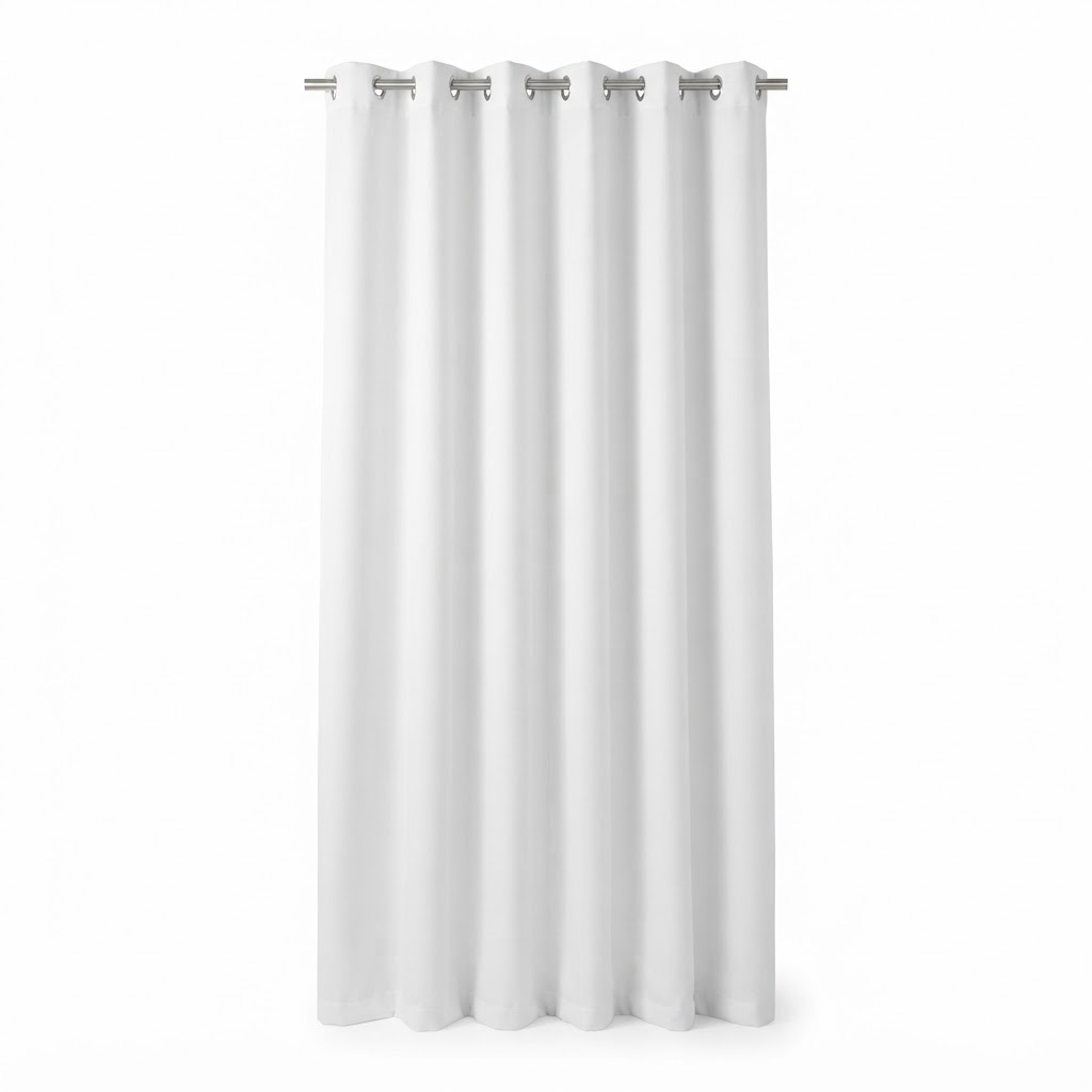 White Blackout Curtains