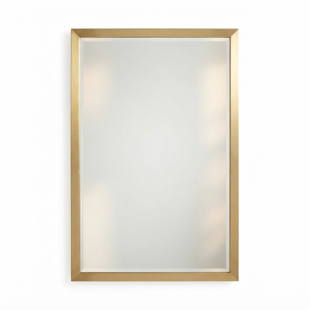 Brushed Gold Wall Mirror