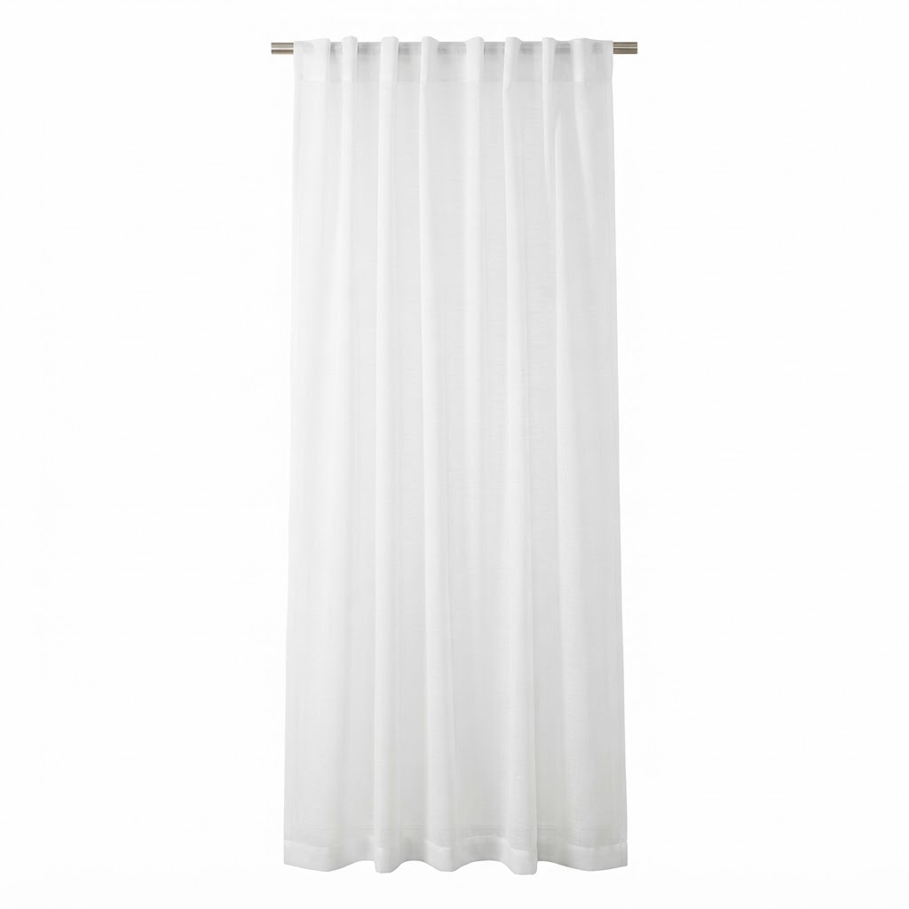 Transitional Sheer White Curtains