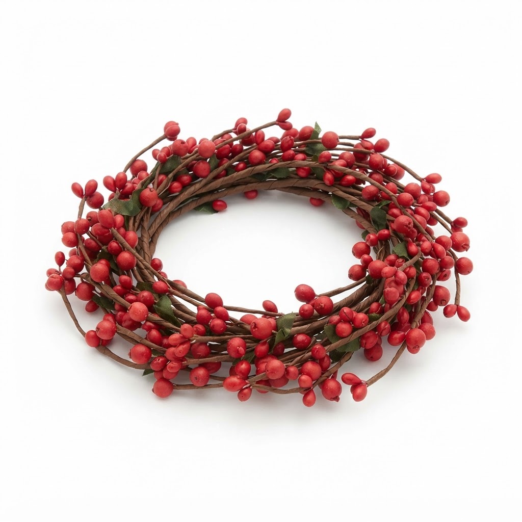 Artificial Red Berry Garland
