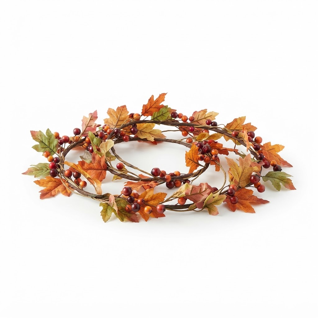 Seasonal Autumn Berry and Leaf Garland