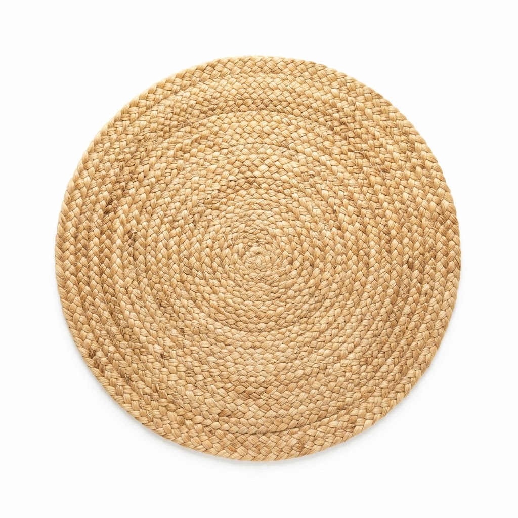 Woven Jute Bathroom Rug