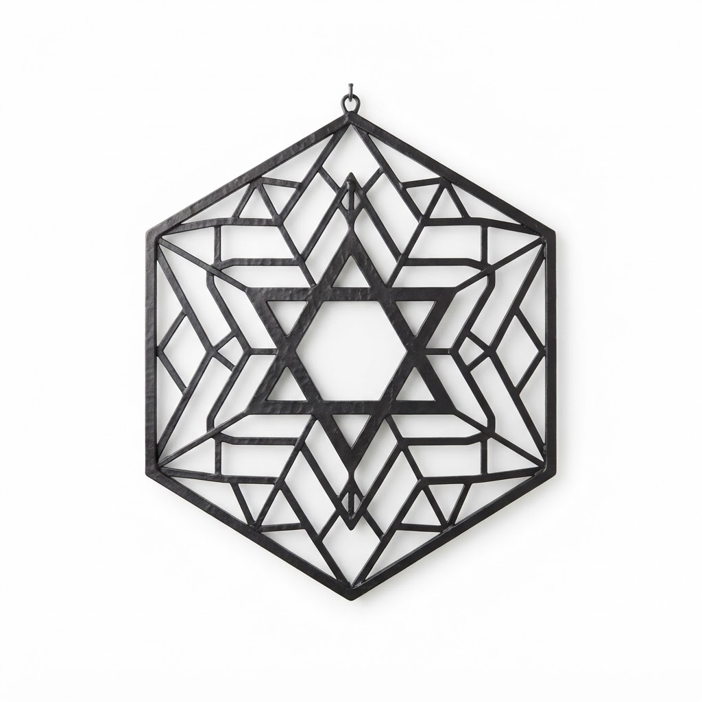 Geometric Iron Wall Decor