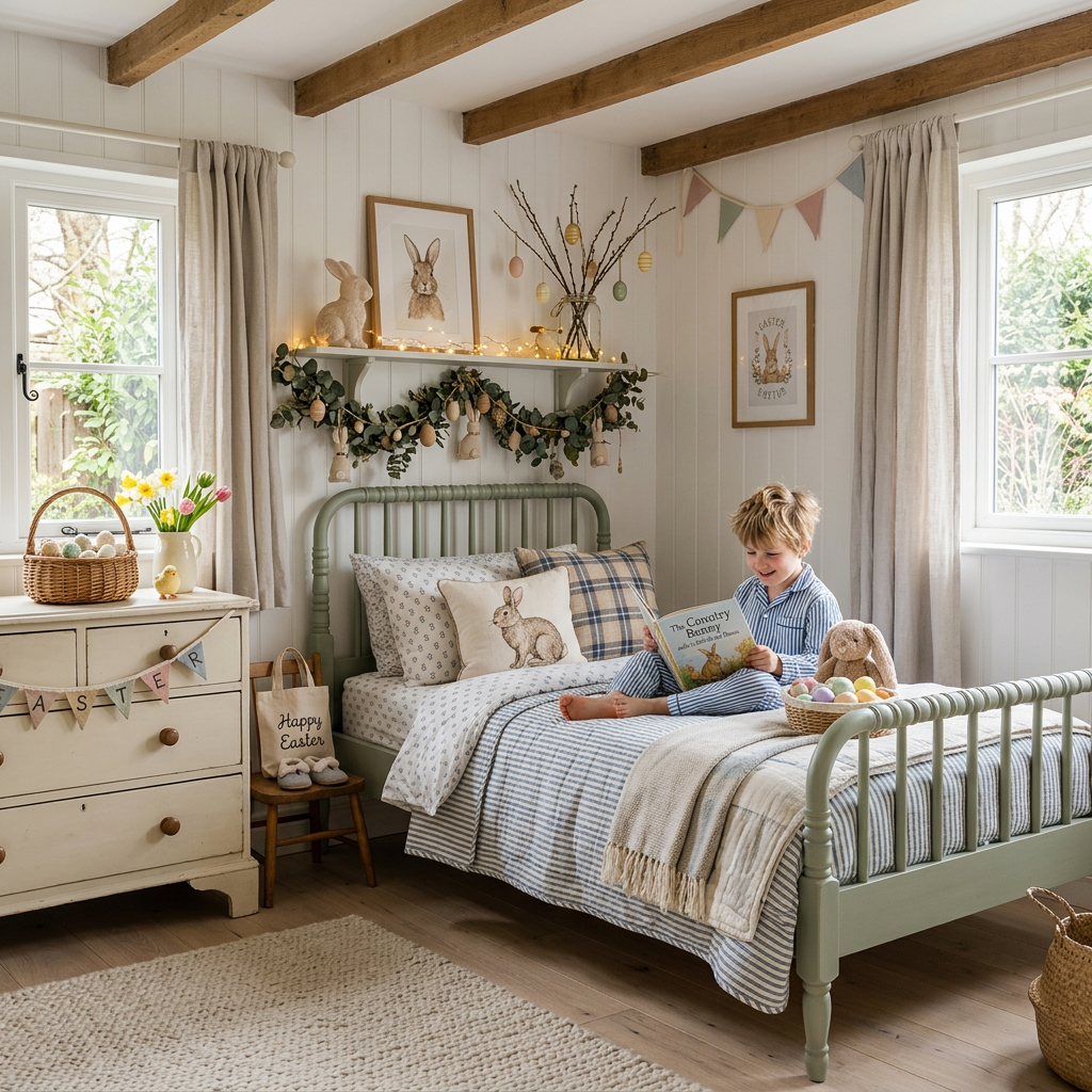 Modern Cottage Easter Child Bedroom (Boy)