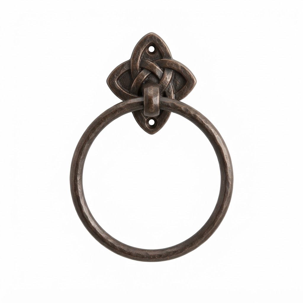 Bronze Wall-Mounted Towel Ring