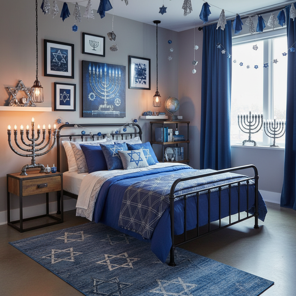 Industrial Hanukkah Child Bedroom (Boy)