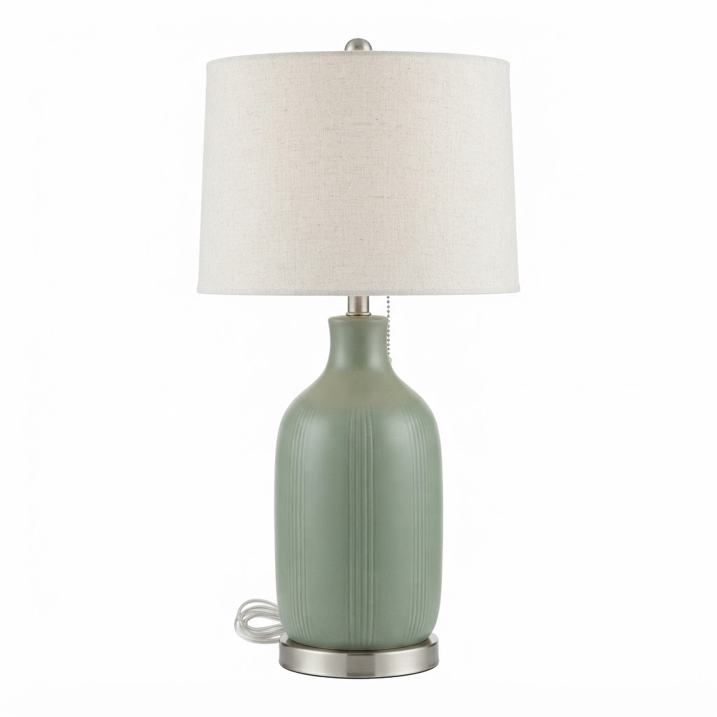 Sage Green Ceramic Table Lamp