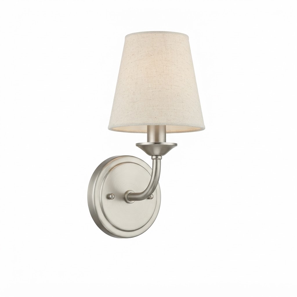 Matte Nickel Wall Sconce