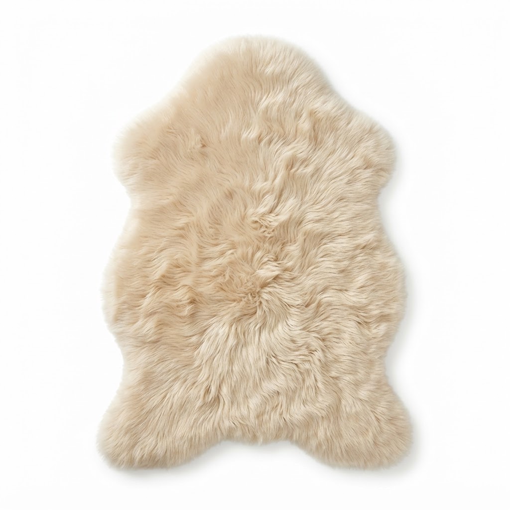 Sheepskin Faux Fur Accent Rug