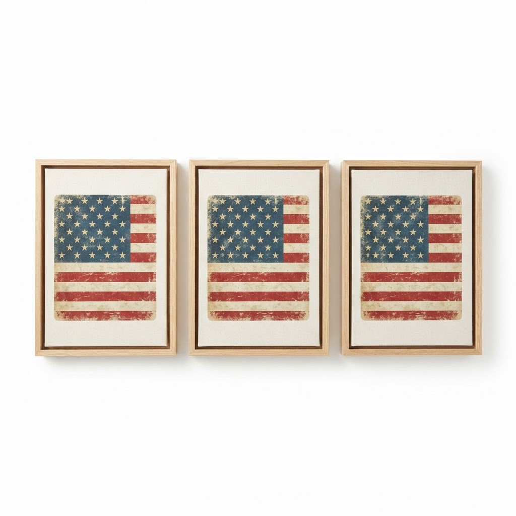 Canvas Wood Wall Art Set
