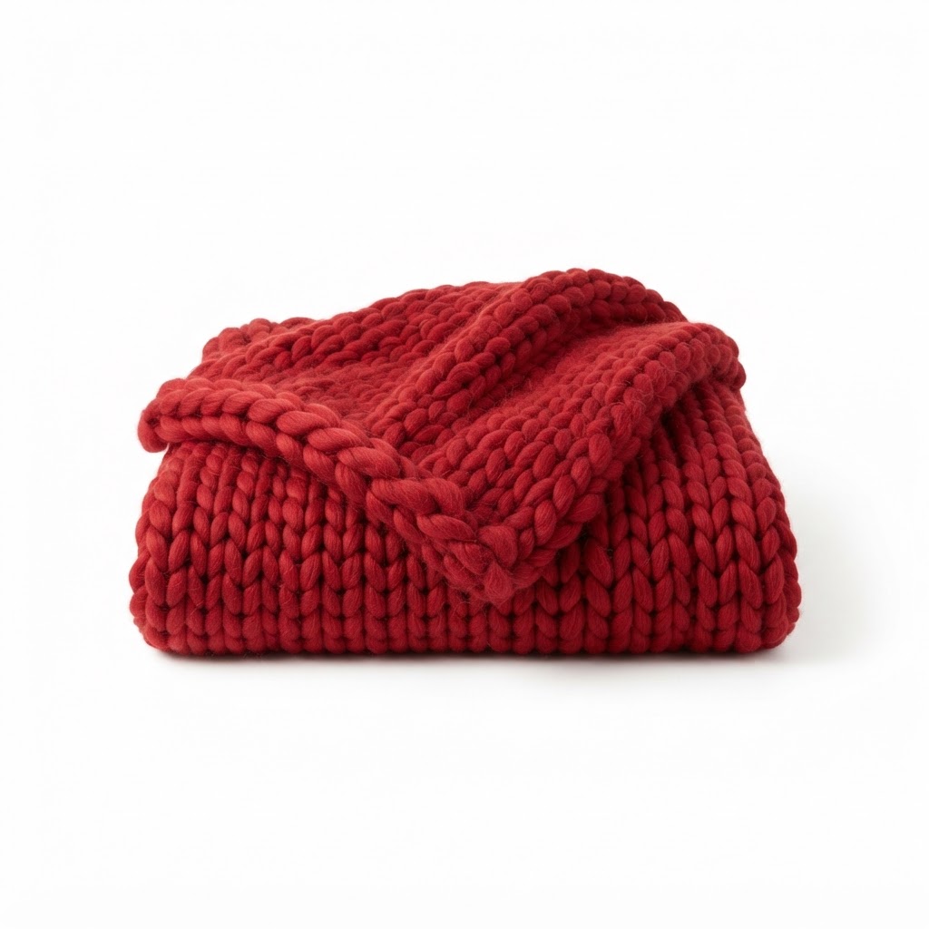 Chunky Knit Throw Blanket