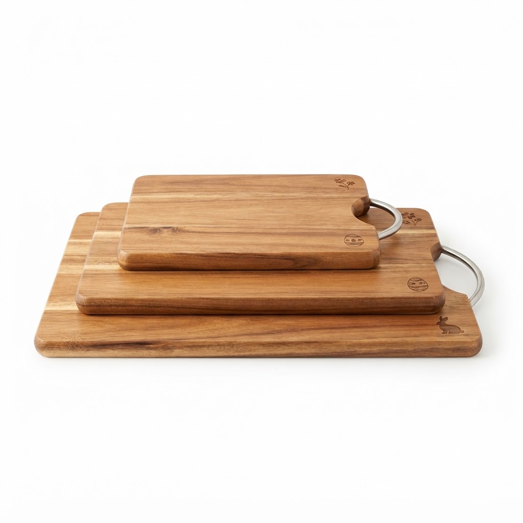 Transitional Wood Cutting Board Set