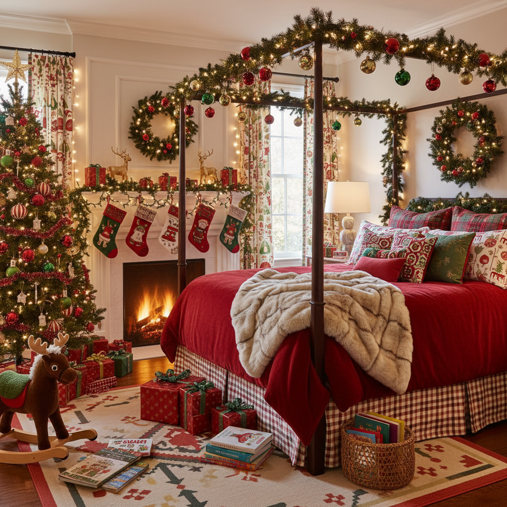 Traditional Christmas Child Bedroom (Girl)