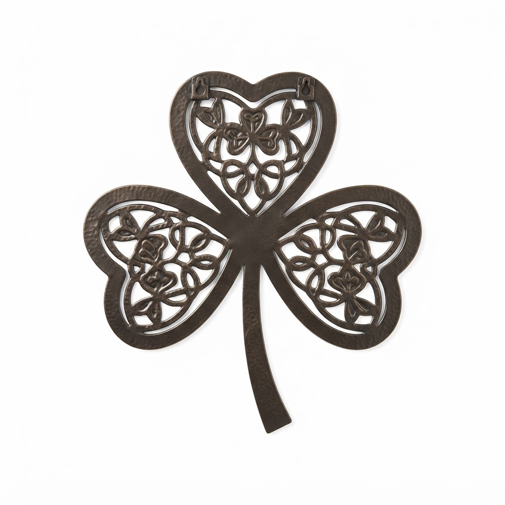 Transitional Lucky Shamrock Wall Art