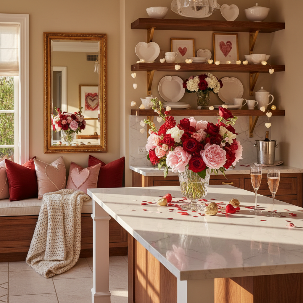 Glam Valentine's Day Kitchen