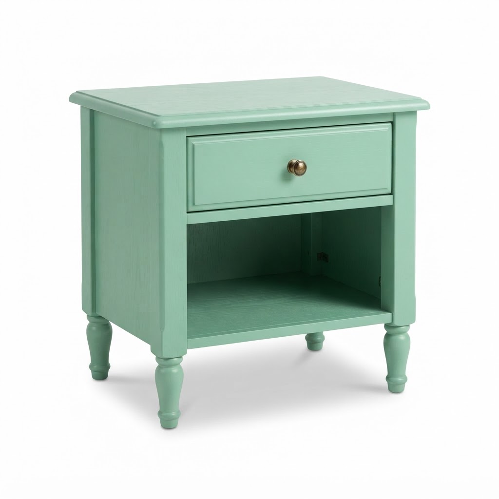 core Mint Green Wooden Nightstand