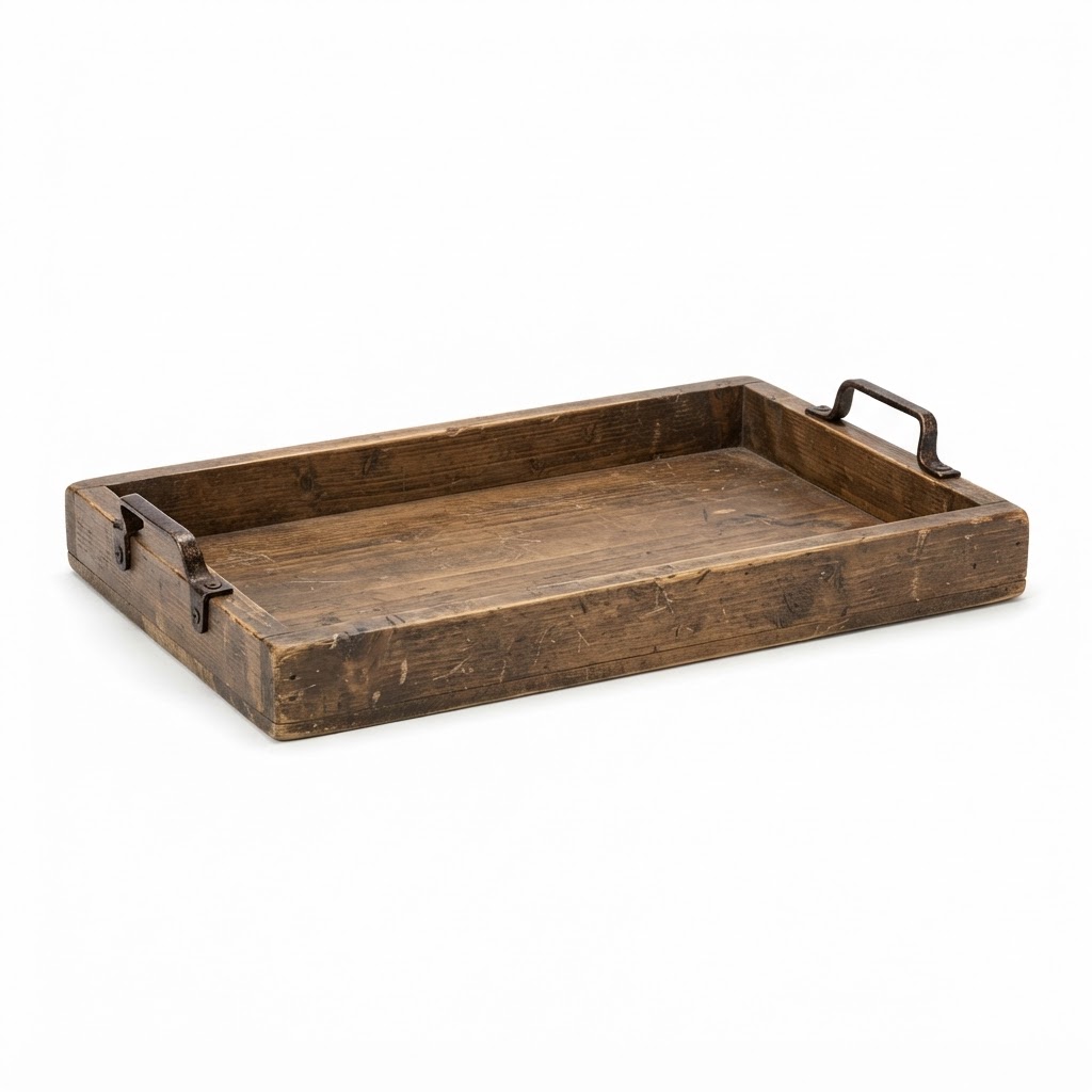 Distressed Wooden Serving Tray