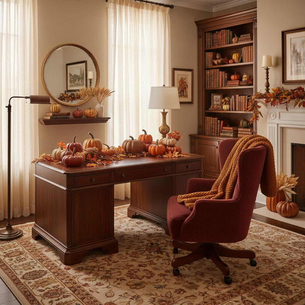 Traditional Thanksgiving Home Office