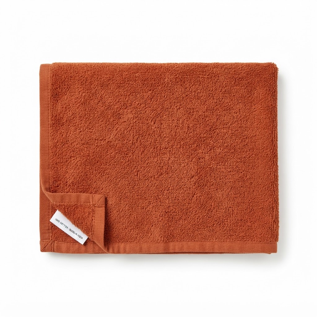 Thanksgiving Burnt Orange Cotton Towels