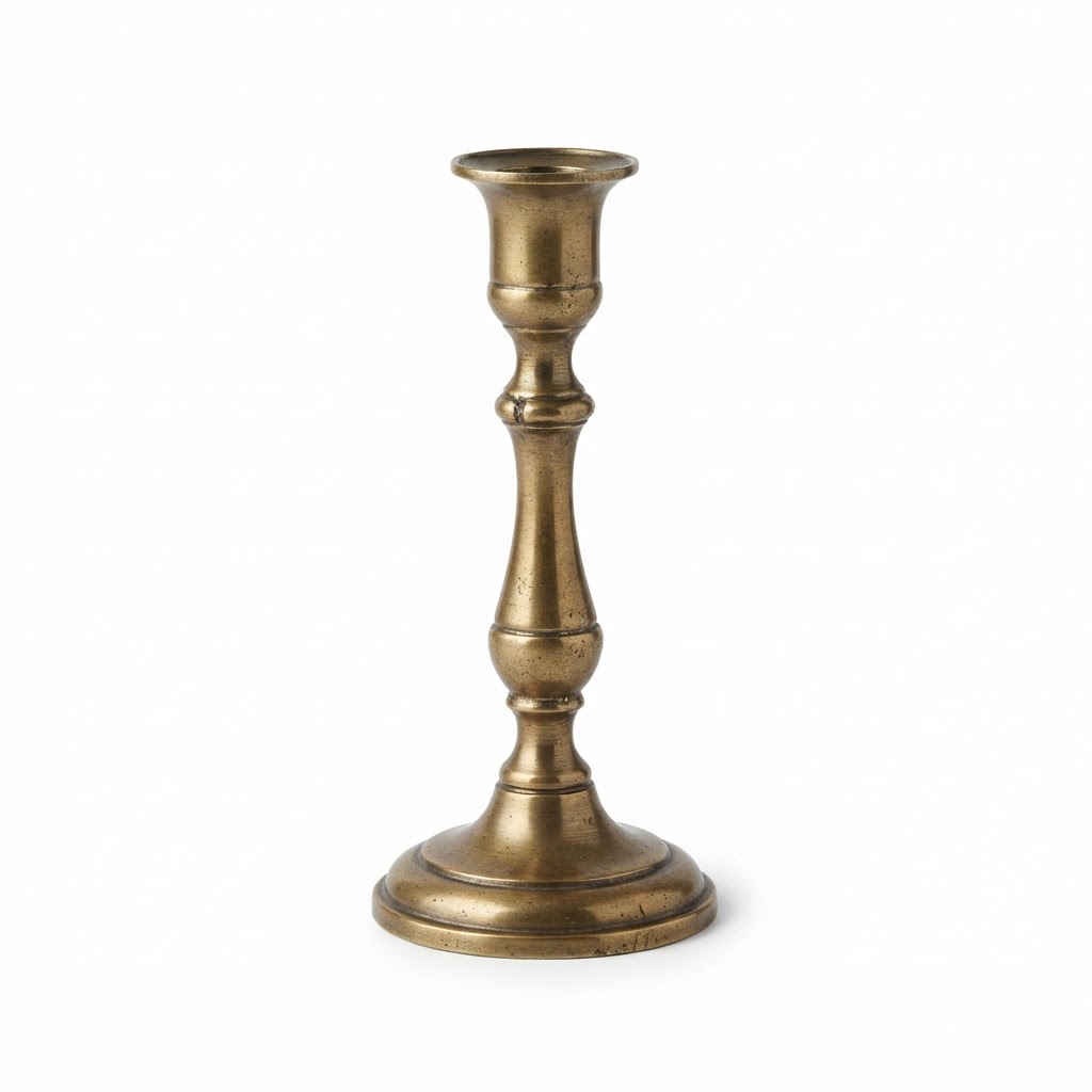 Antique Brass Taper Candle Holders